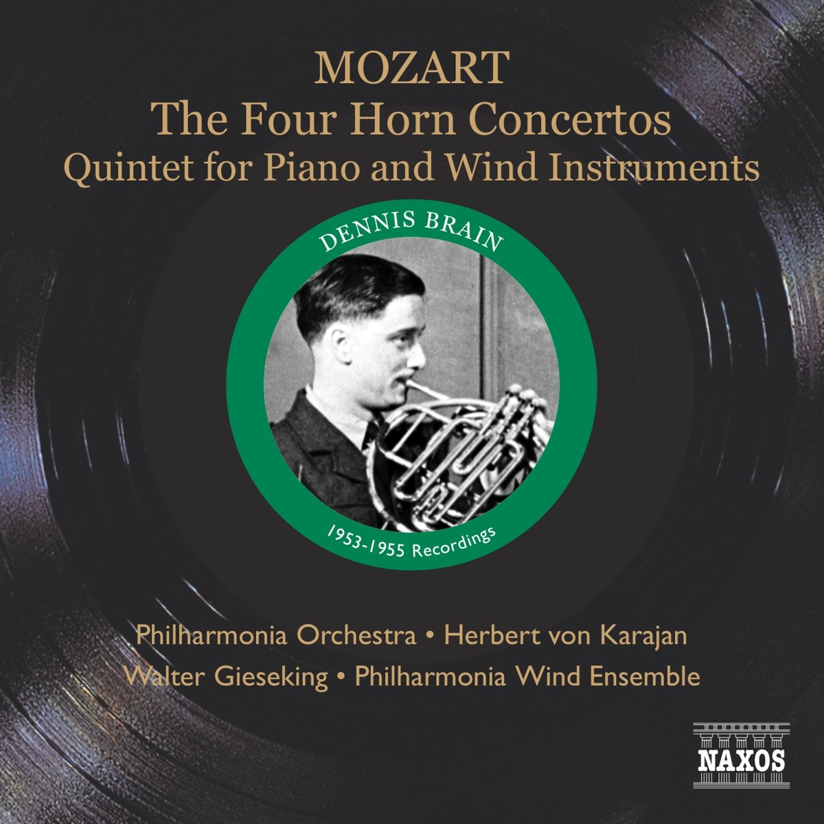 Afbeelding van Walter Gieseking, Philharmonia Orchestra, Herbert Von Karajan - Mozart: Four Horn Concertos | Quintet For Piano And Wind Instruments