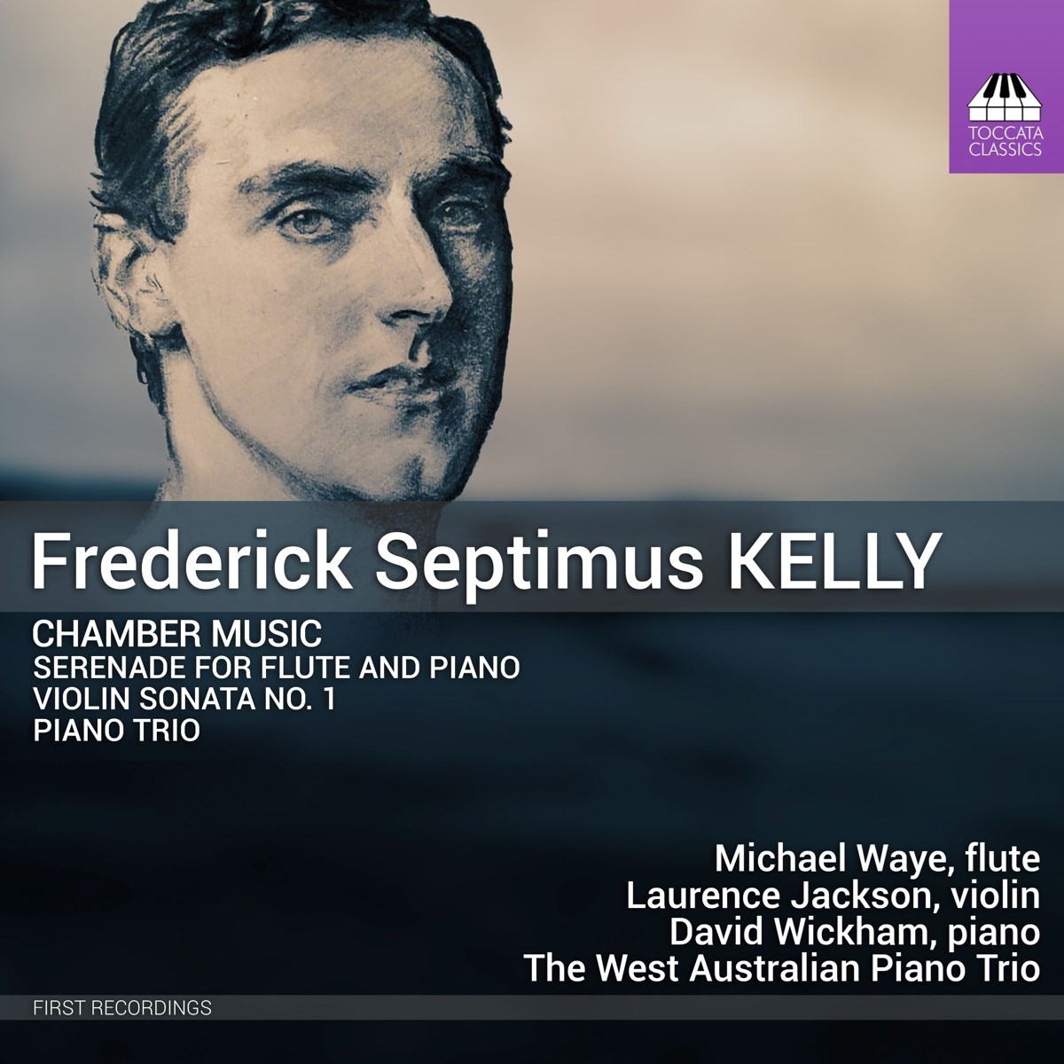 Afbeelding van Michael Waye, Laurence Jackson, David Wickham, The Australian Piano Trio - Kelly: Chamber Music (Serenade For Flute And Piano; Violin Sonata No. 1; Piano Trio)
