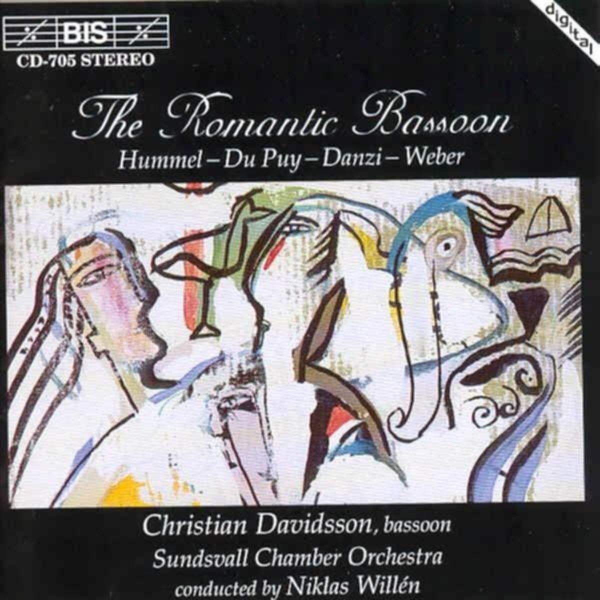 Afbeelding van Christian Davidsson, Sundsvall Chamber Orchestra, Niklas Willén - The Romantic Bassoon