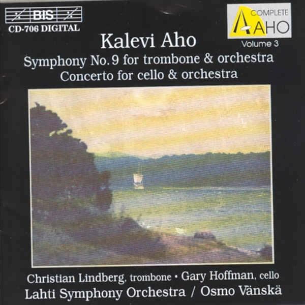 Afbeelding van Gary Hoffman, Christian Lindberg, Lahti Symphony Orchestra, Osmo Vänskä - Aho: Symphony No.9 For Trombone & Orchestra