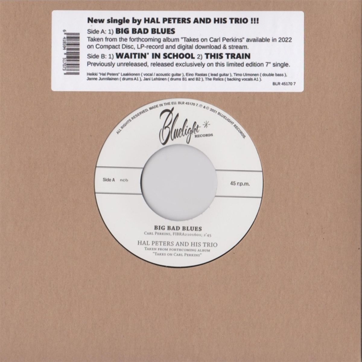 Hal Peters & His Trio - Big Bad Blues