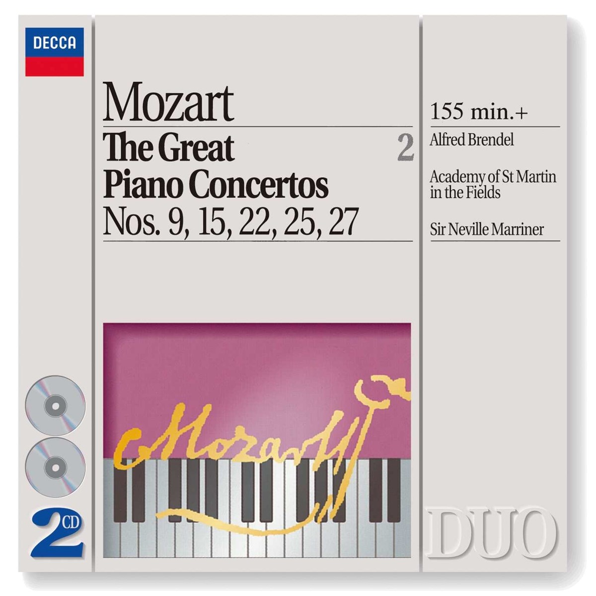 Afbeelding van Alfred Brendel, Academy Of St. Martin In The Fields, Sir Neville Marriner - Mozart: The Great Piano Concertos Nos. 9, 15, 22, 27