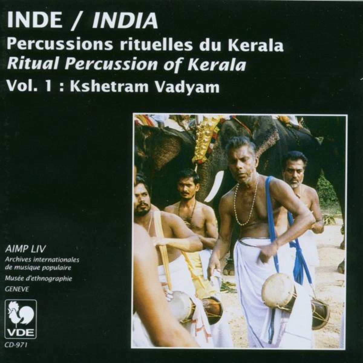 Afbeelding van Various Artists - India-Ritual Percussion Of Kerala Volume 1 Kshetram