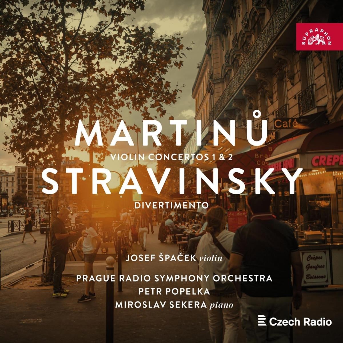 Afbeelding van Josef Spacek, Petr Popelka, Prague Radio Symphony Orchestra - Martinů: Violin Concertos | Stravinsky: Divertimento