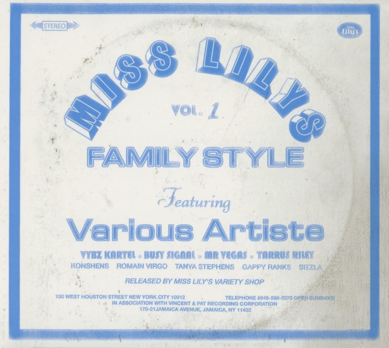 Afbeelding van Various Artists - Miss Lilys Family Style Vol.1