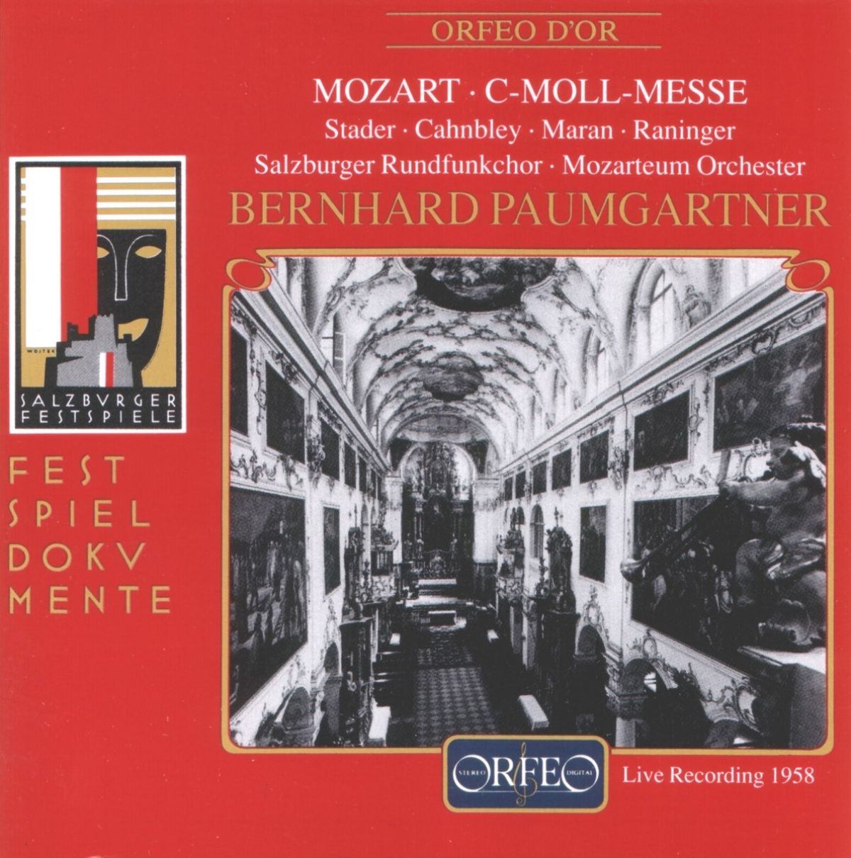 Afbeelding van Salzburger Rundfunkchor, Mozarteum Orchester, Bernherd Paumgartner - Mozart: C-Moll Messe