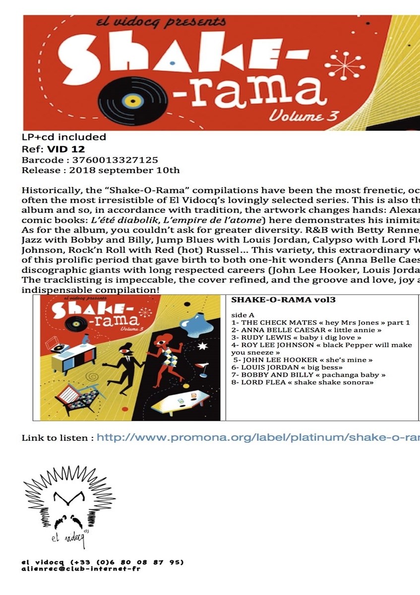 Afbeelding van Various Artists - Shake-O-Rama, Vol. 3