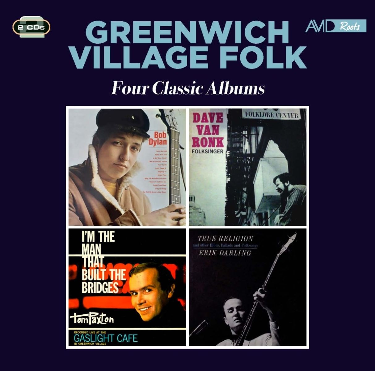 Bob Dylan, Dave Van Ron, Tom Paxton & Erik Darling - Greenwich Village Folk: Four Classic Albums