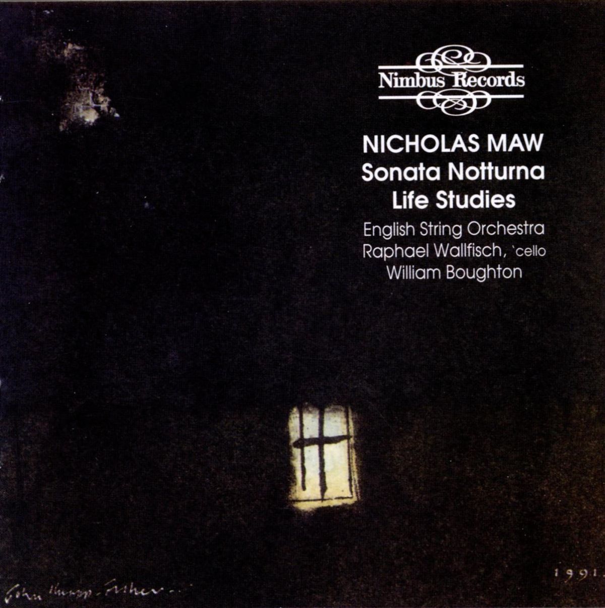 Afbeelding van Raphael Wallfisch, English Chamber Orchestra, William Boughton - Maw: Sonata Notturna | Life Studies
