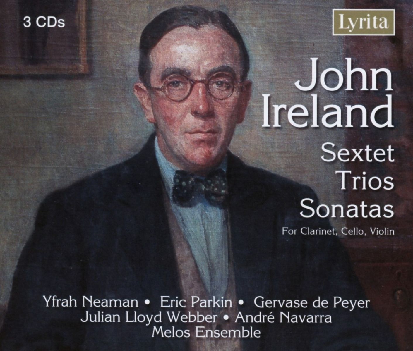 Afbeelding van Yfrah Neaman, Eric Parkin, Gervase de Peyer, Julian Lloyd Webber, André Navarra, Melos Ensemble Of London - Ireland: Sextet | Trios | Sonatas