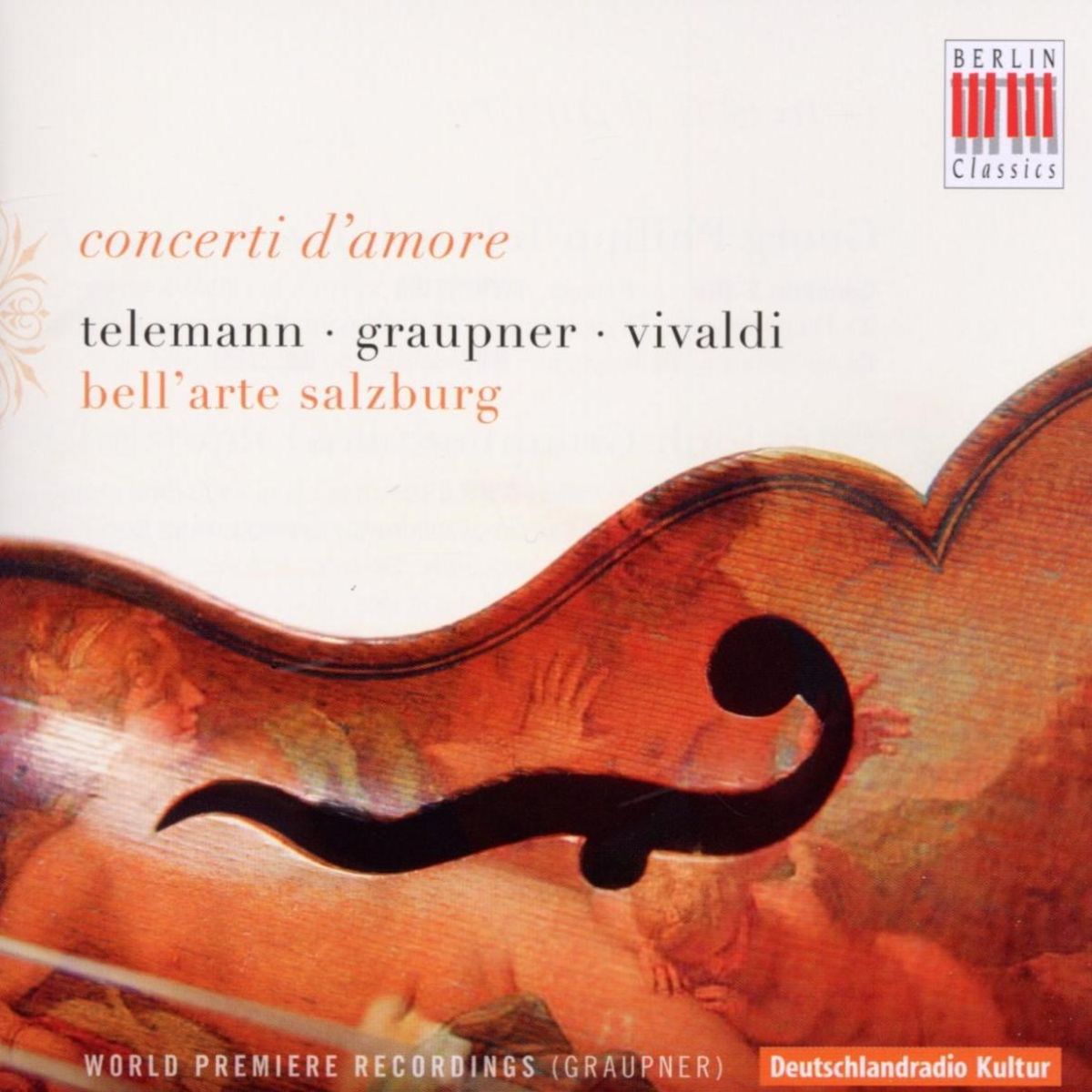 Afbeelding van Bell'Arte Salzburg - Concerti D'amore Telemann Graupner Vivaldi
