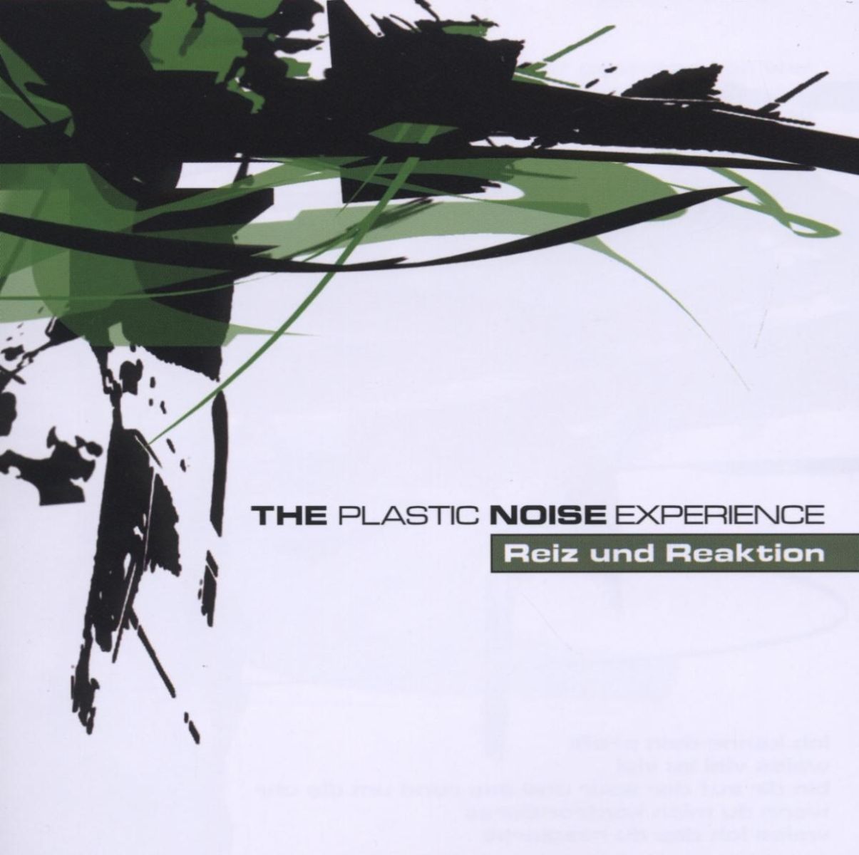 Plastic Noise Experience - Reiz Und Reaktion