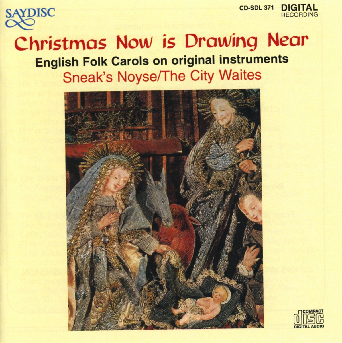 Various Artists - Christmas Now Is Drawing Near * English Folk Carols On Original Instruments