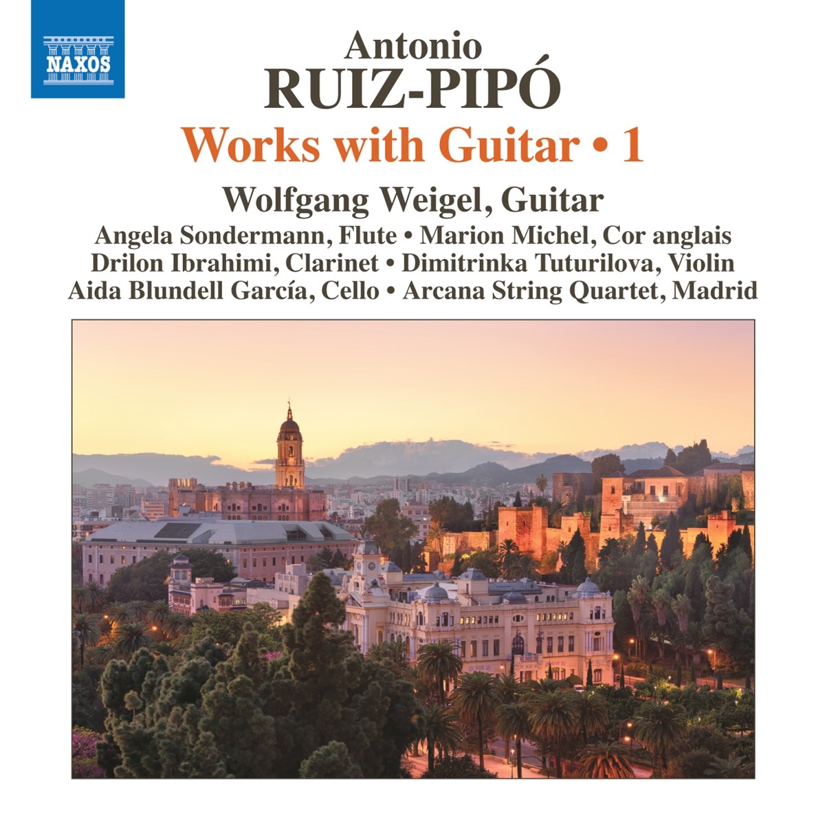 Afbeelding van Wolfgang Weigel, Angela Sondermann, Marion Michel, Drilon Ibrahimi, Dimitrinka Tuturilova, Aida Blundell Garcia, Arcana String Quartet Madrid - Ruiz-Pipó: Works With Guitar, Vol. 1