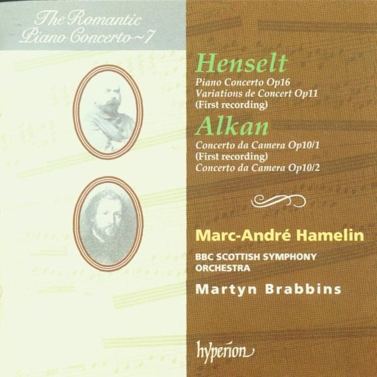 Afbeelding van Marc-André Hamelin, BBC Scottish Symphony Orhestra - Alkan | Von Hensvelt: Romantic Piano Concerto Vol. 7