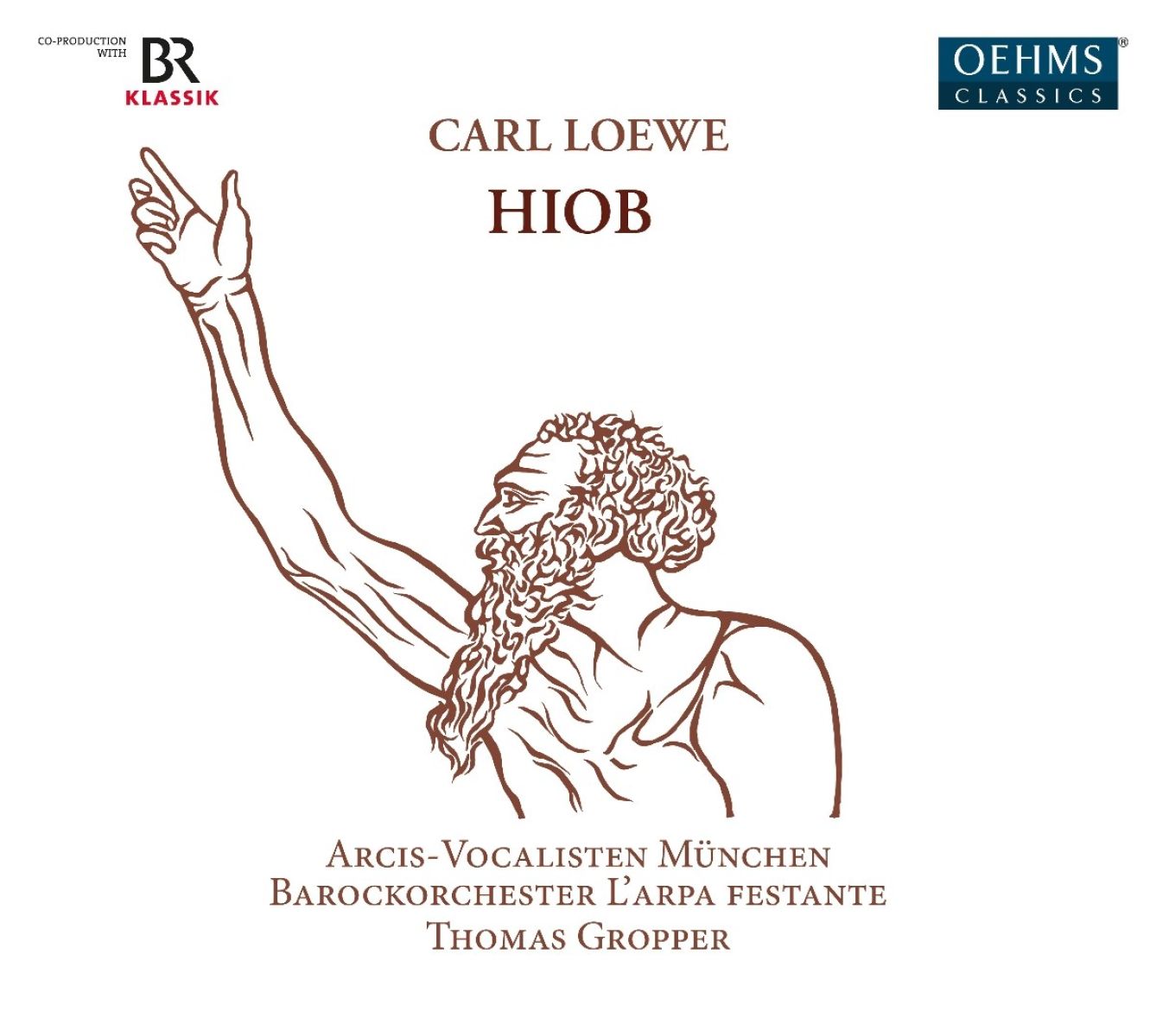 Afbeelding van Barockorchester L'Arpa Festante, Arcis-Vocalisten München, Monika Mauch, Ulrike Malotta, Georg Poplutz, Dominik Worner, Thomas Gropper - Loewe: Hiob