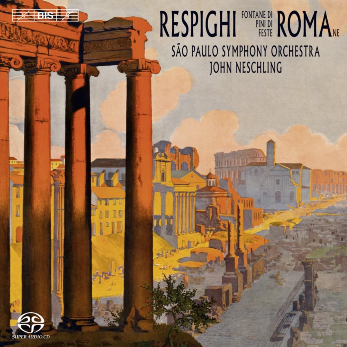 Afbeelding van São Paulo Symphony Orchestra, John Neschling - Respighi: Roman Trilogy
