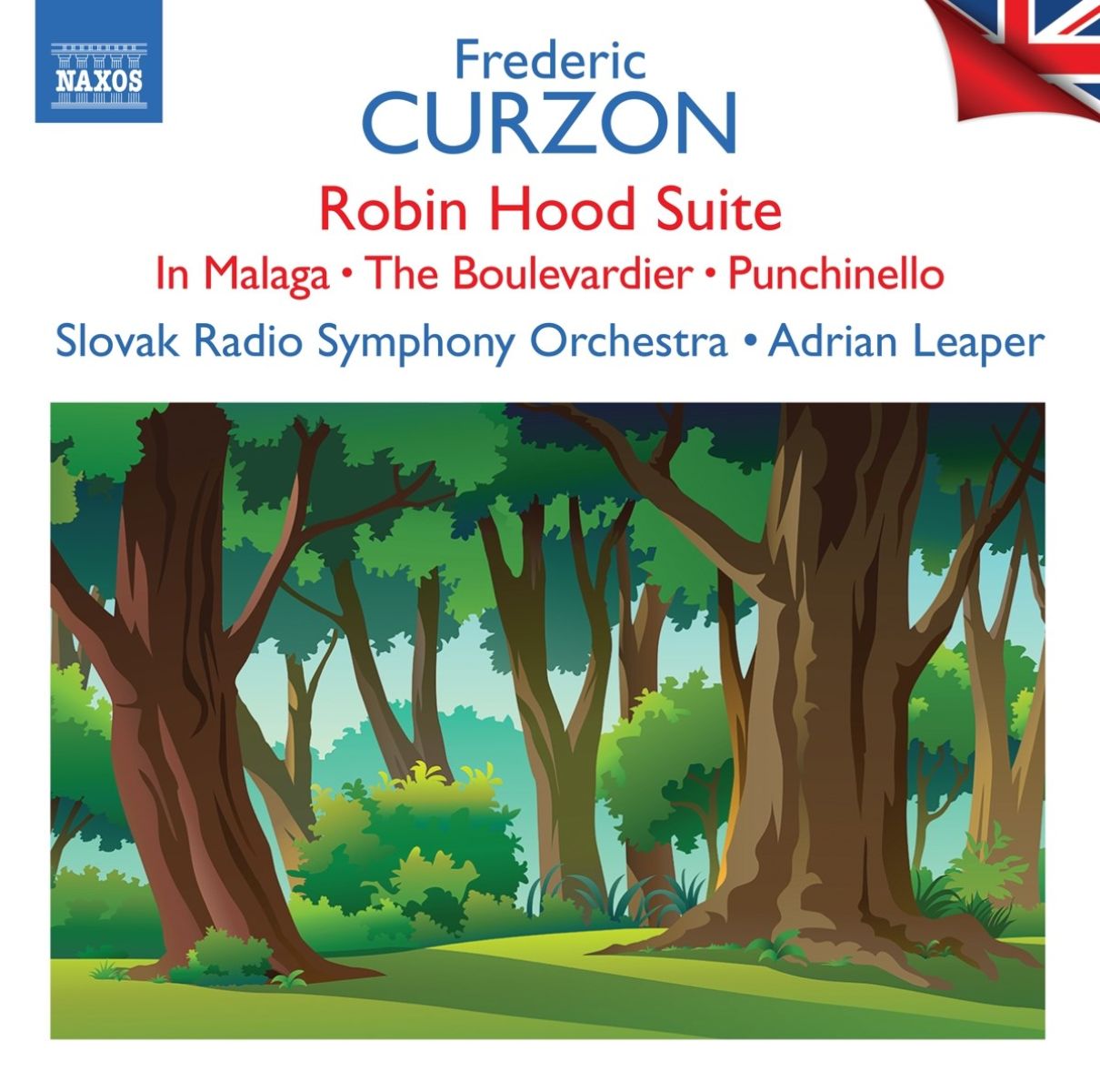 Afbeelding van Slovak Radio Symphony Orchestra, Adrian Leaper - Curzon: Robin Hood Suite, British Light Music Vol. 6