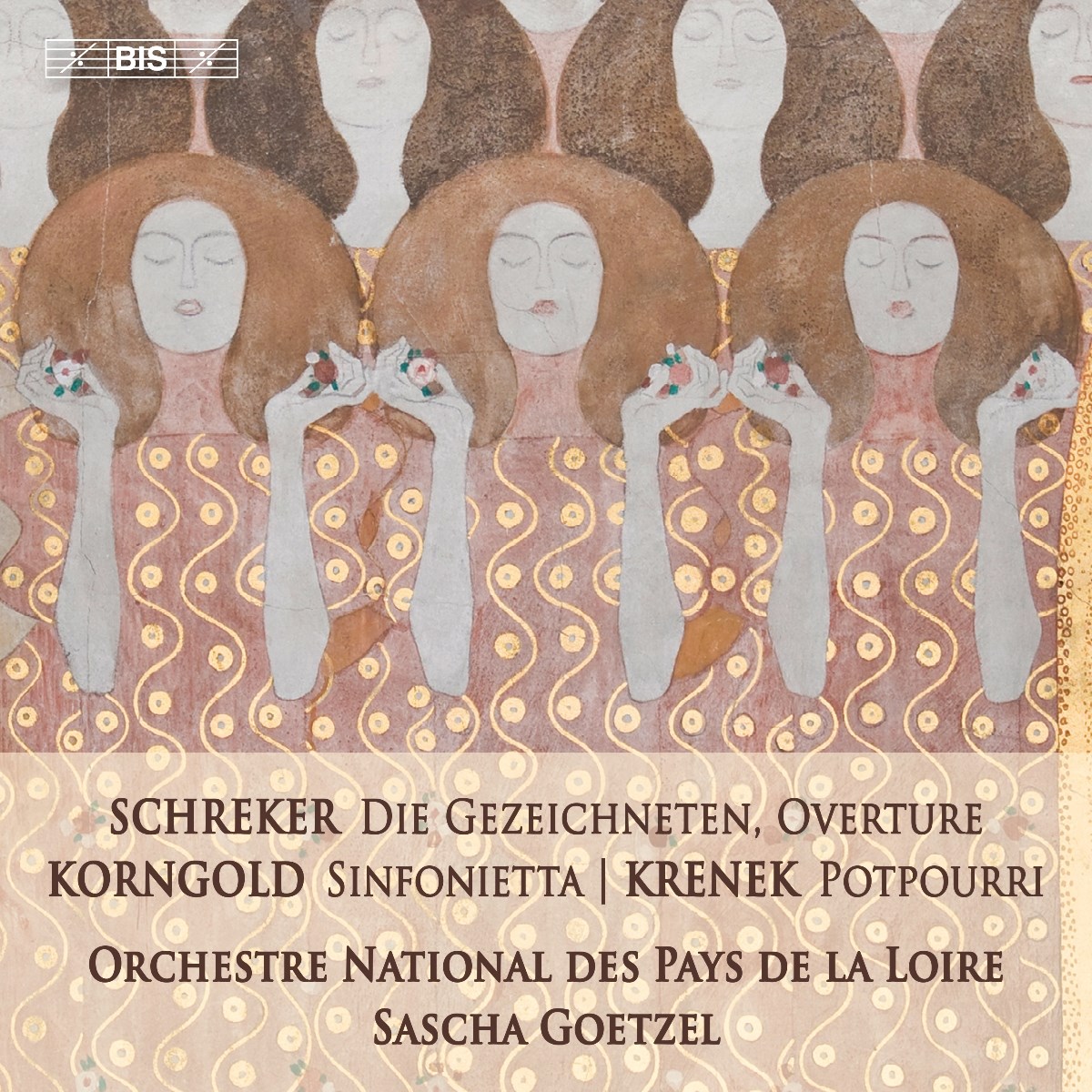 Afbeelding van Orchestre National Des Pays De La Loire, Sascha Goetzel - Schreker: Die Gezeichneten, Ouverture | Korngold: Sinfonietta | Krenek: Potpourri