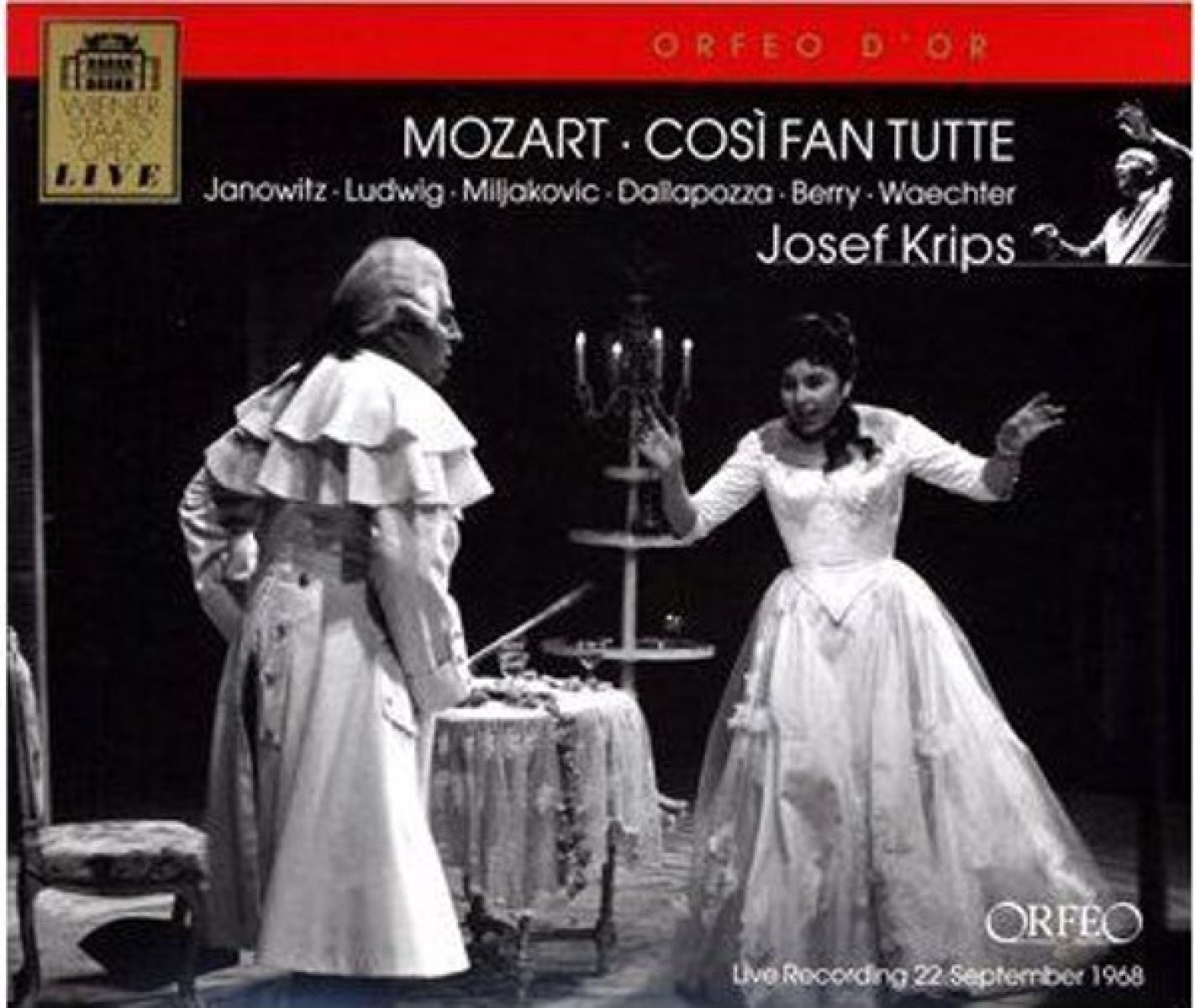 Gundula Janowitz, Christa Ludwig, Walter Berry, Wiener Staatsoper, Josef Krips - Mozart: Cosi Fan Tutte