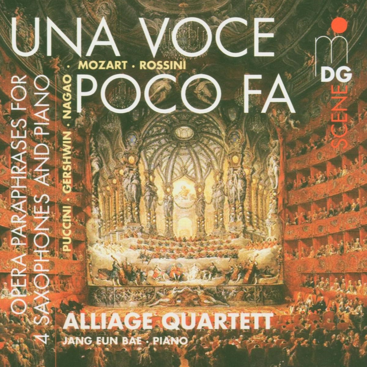 Afbeelding van Alliage Quartett, Jang Eun Bae - Una Voce Poco Fa: Opera Paraphrases For 4 Saxophones And Piano