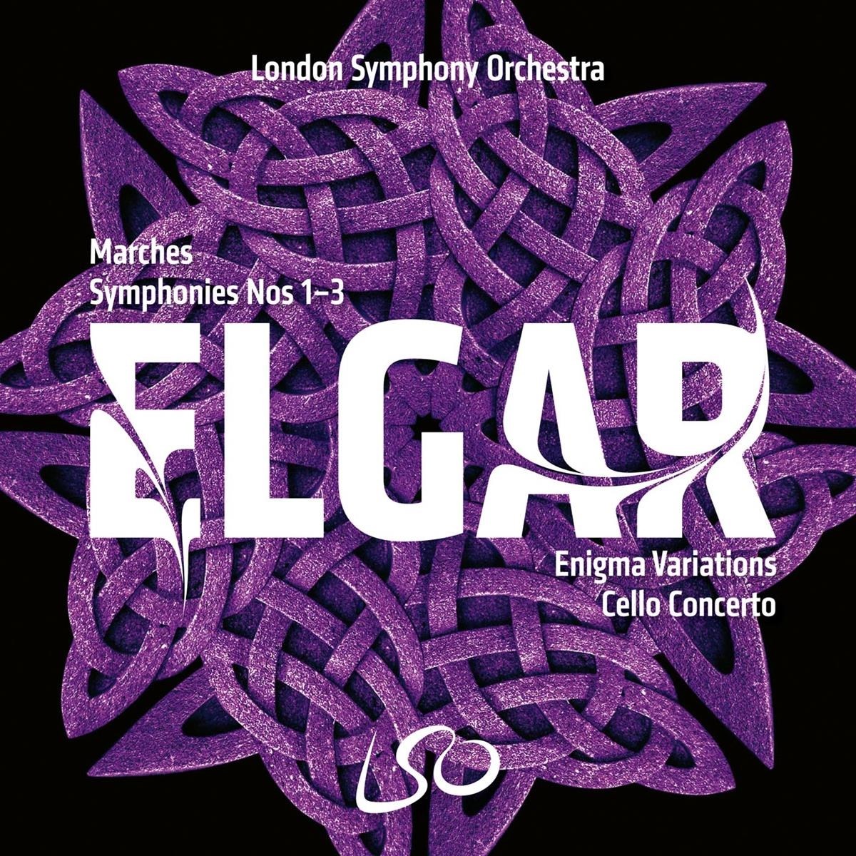 Afbeelding van London Symphony Orchestra, Sir Colin Davis - Elga: Symphonies Nos. 1-3 Enigma Variatons