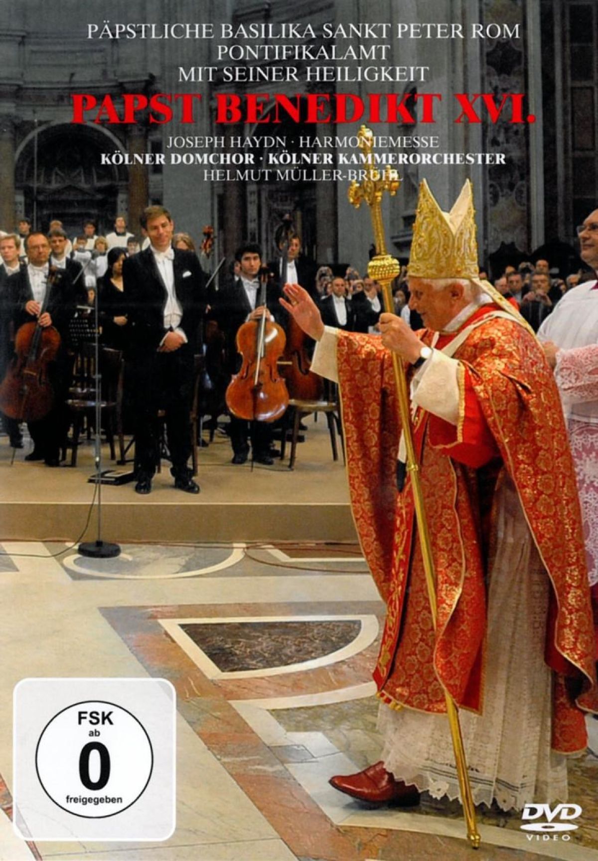 Afbeelding van Benedikt XVI, Kölner Kammerorchester, Helmut Müller-Brühl - Haydn: Harmoniemesse Papst