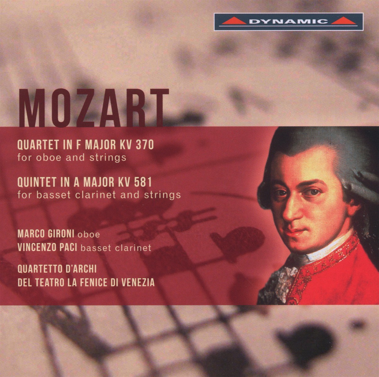 Afbeelding van Marco Gironi, Vincenzo Paci, Quartetto D'Archi Del Teatro La Fenice Di Venezia - Mozart: Quartet In F Major/Quintet In Major