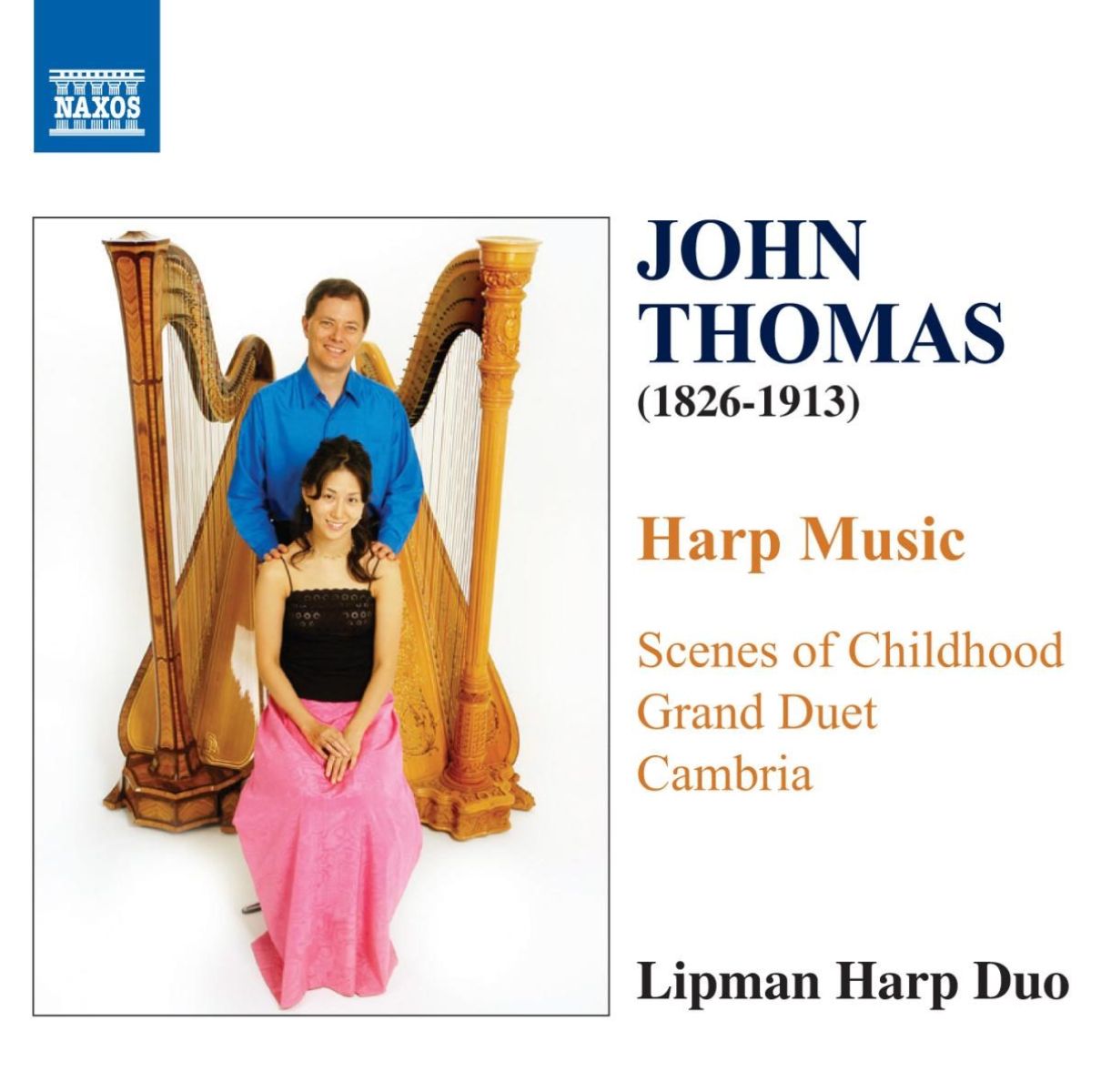 Afbeelding van Lipman Harp Duo - John Thomas: Harp Music