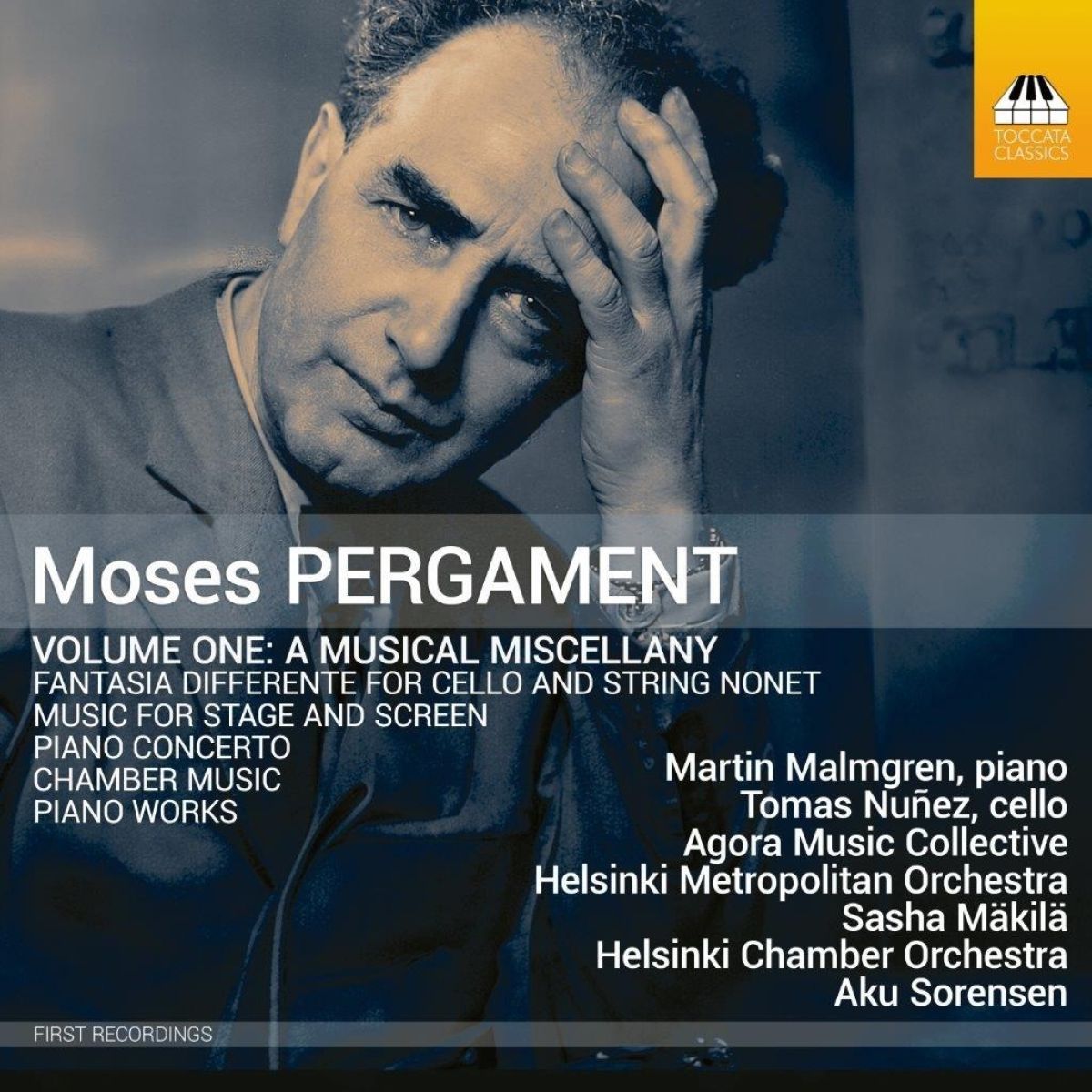 Afbeelding van Martin Malmgren, Tomas Nunez, Musicians From The Agora Music Collective - Pergament: Volume One, A Musical Miscellany