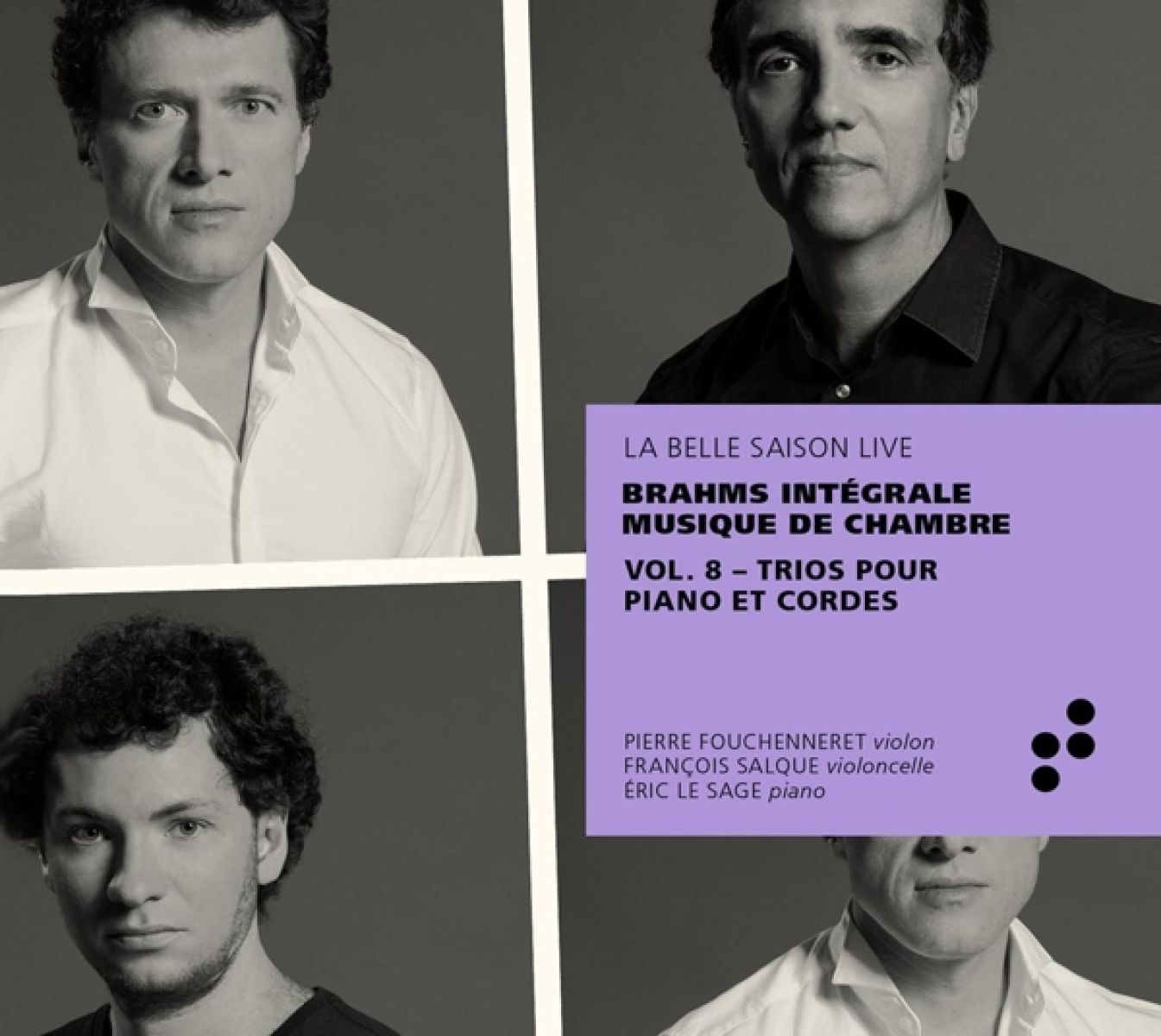 Afbeelding van Éric Le Sage, Pierre Fouchenneret, François Salque - Brahms: Trios Pour Piano Et Cordes