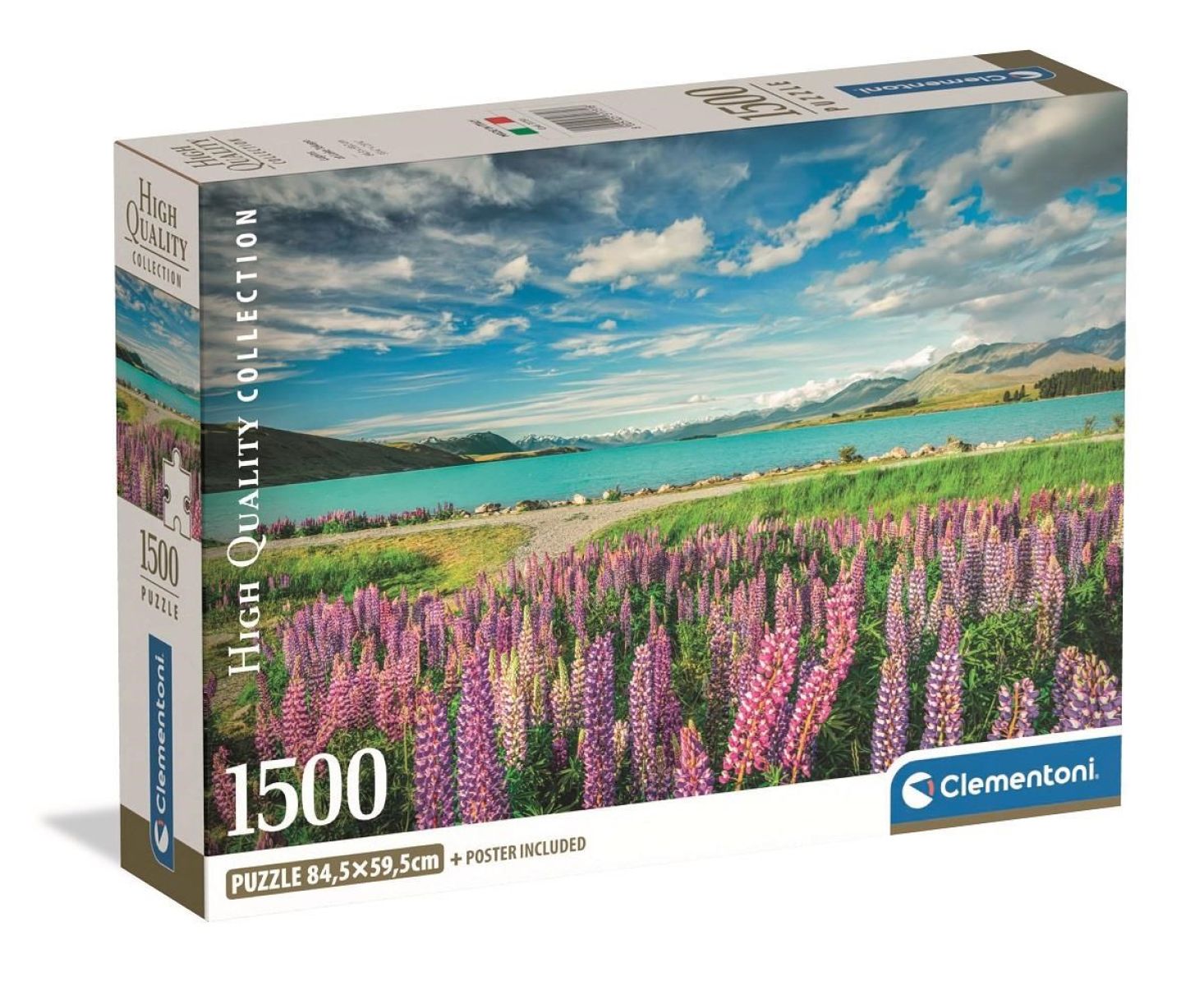 Afbeelding van Lupins At Lake Tekapo HQC (Compact Box 1500 stukjes)