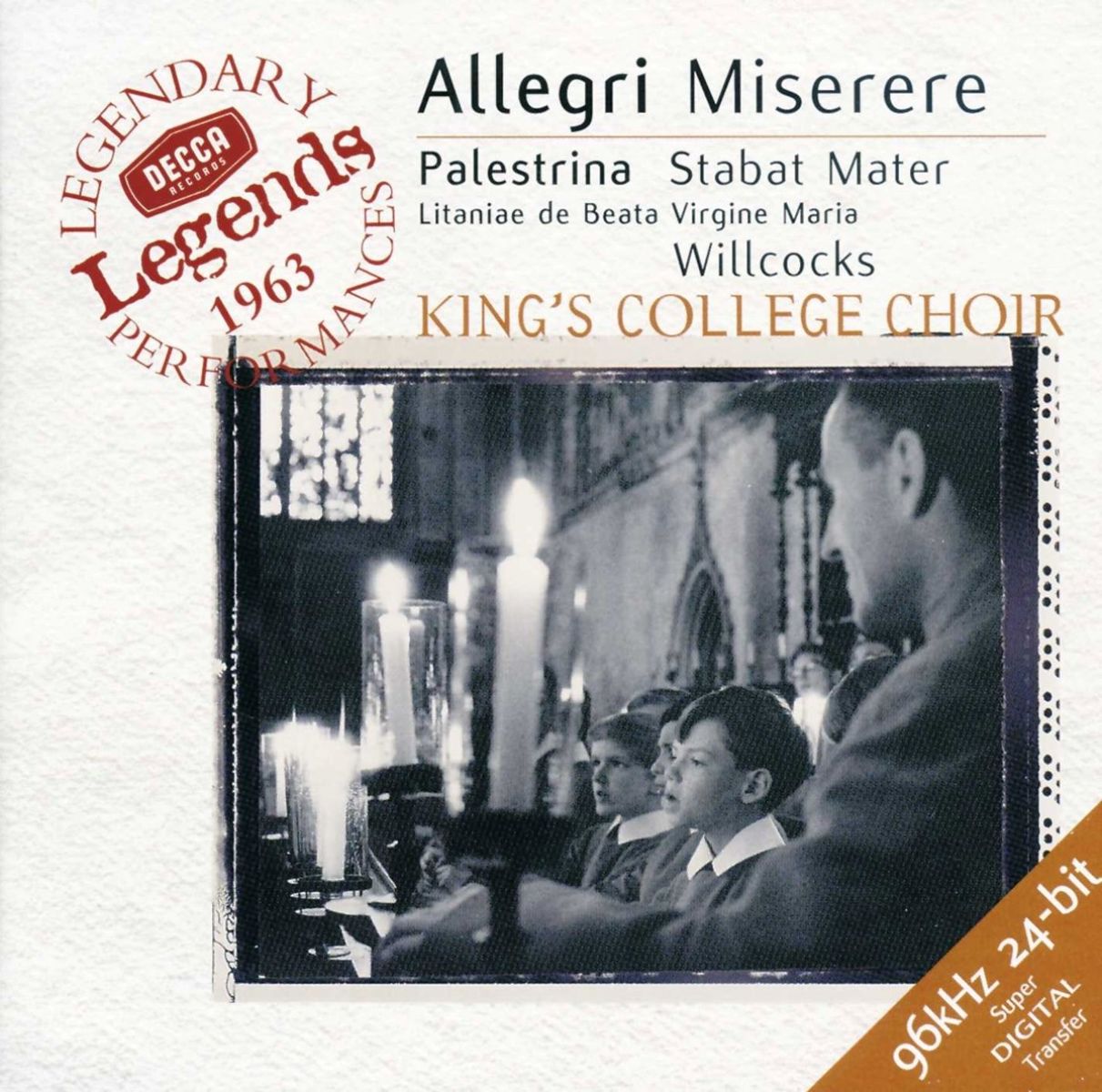 Choir Of King's College Cambridge - Allegri: Miserere | Palestrina: Stabat Mater