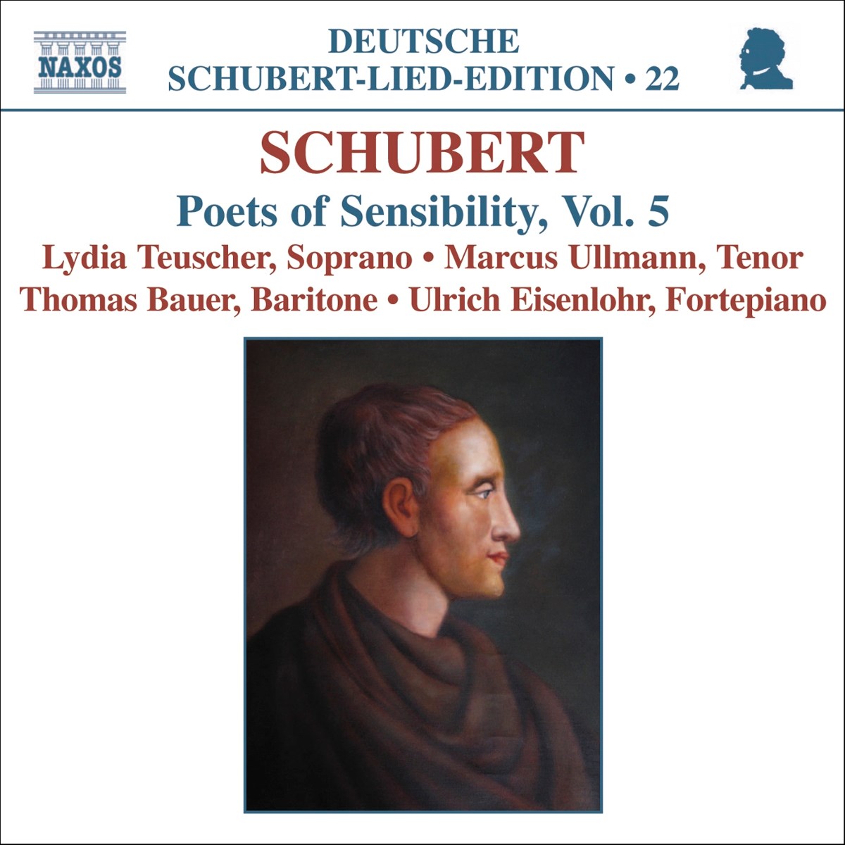Afbeelding van Lydia Teuscher, Marcus Ullmann, Thomas Bauer, Ukrich Eisenlohr - Schubert: Poets Of Sentimentality, Volume 5