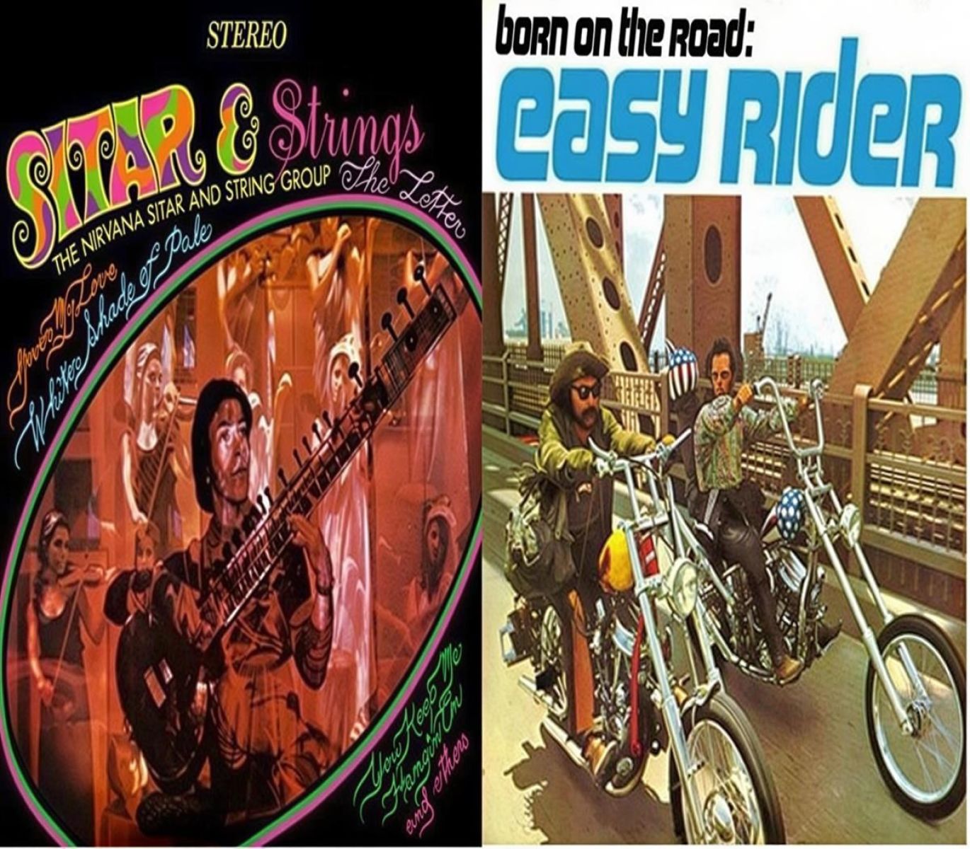 Afbeelding van Nirvana Sitar And String Group & Various Artists - Sitar & Strings/Born On The Road: Easy Rider