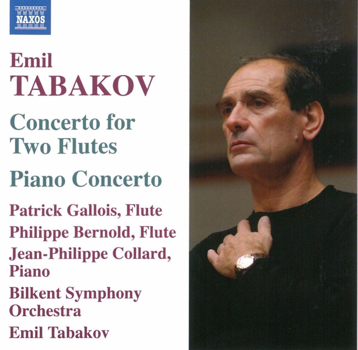 Afbeelding van Patrick Gallois, Bilkent Symphony Orchestra, Emil Tabakov - Tabakov: Piano Concerto | Concerto For Two Flutes