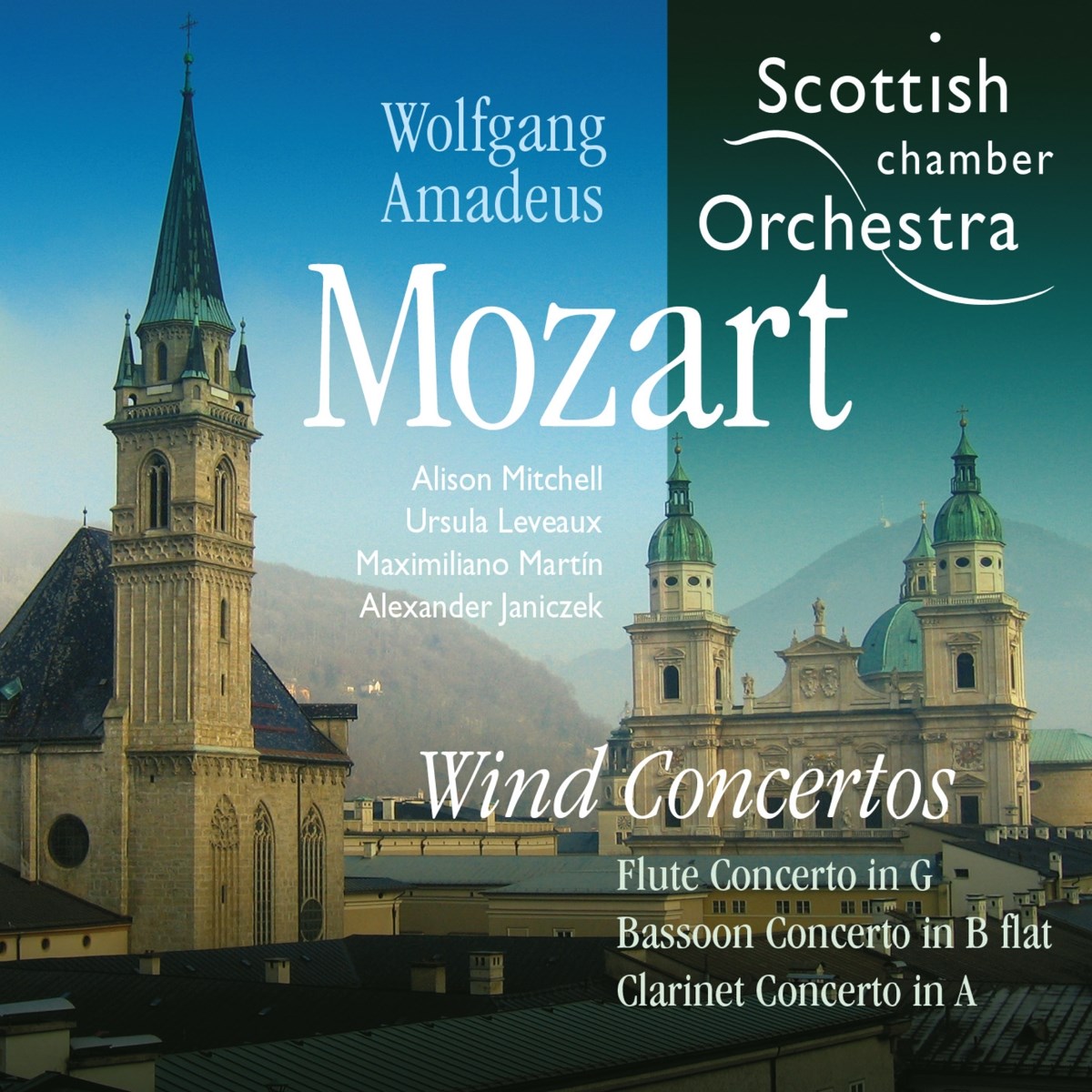 Afbeelding van Scottish Chamber Orchestra, Alison Mitchell, Ursula Leveaux, Maximiliano Martin, Alexander Janiczek - Mozart: Wind Concertos