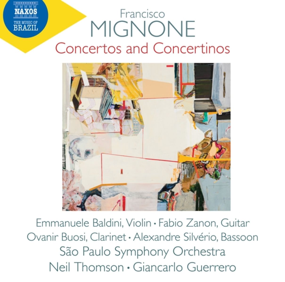 Afbeelding van Alexandre Silverio, Emmanuele Baldini, Sao Paulo Symphony Orchestra - Mignone: Concertos And Concertinos