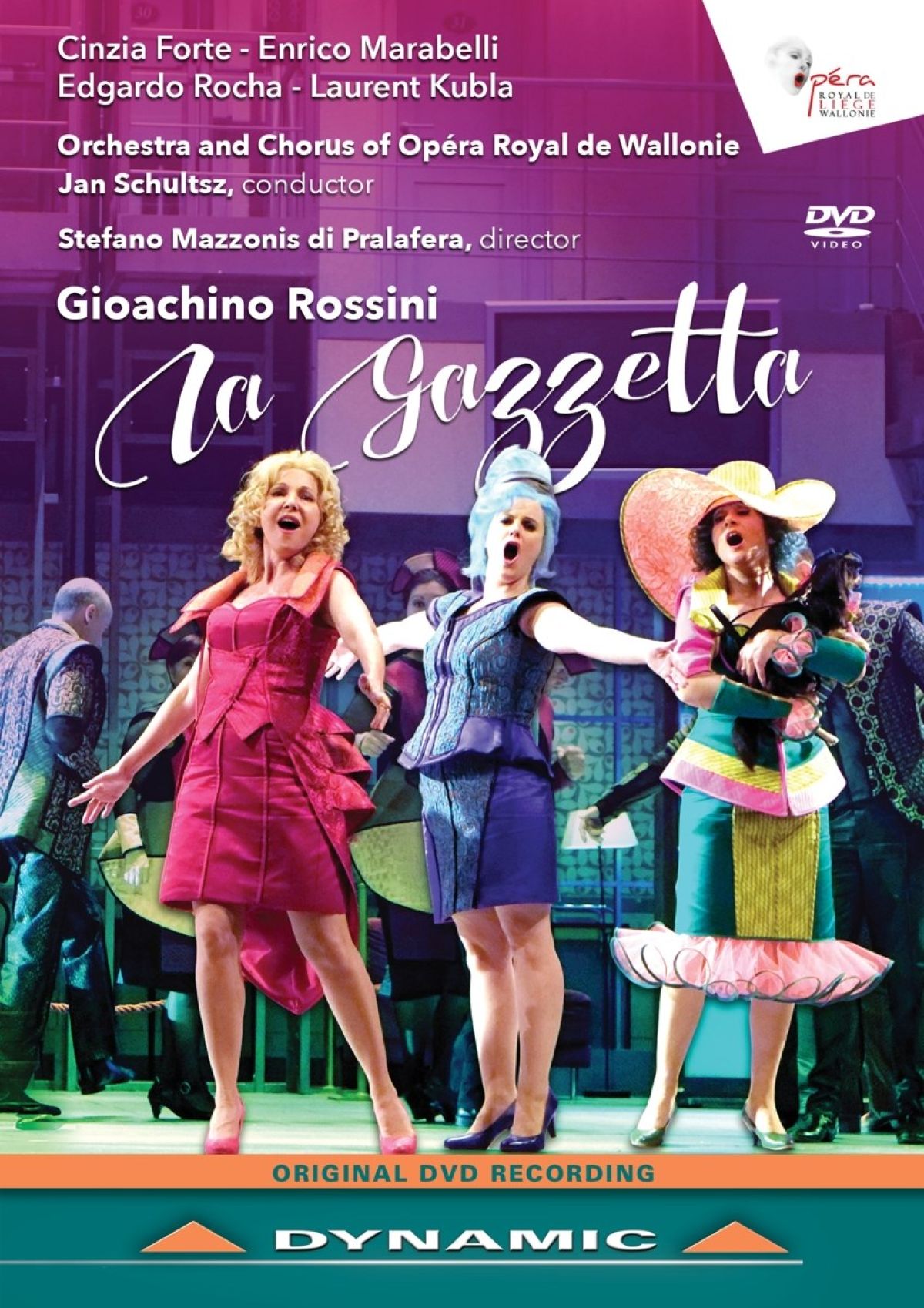 Afbeelding van Orchestra And Chorus Of Opéra Royal De Wallonie - Rossini: La Gazzetta