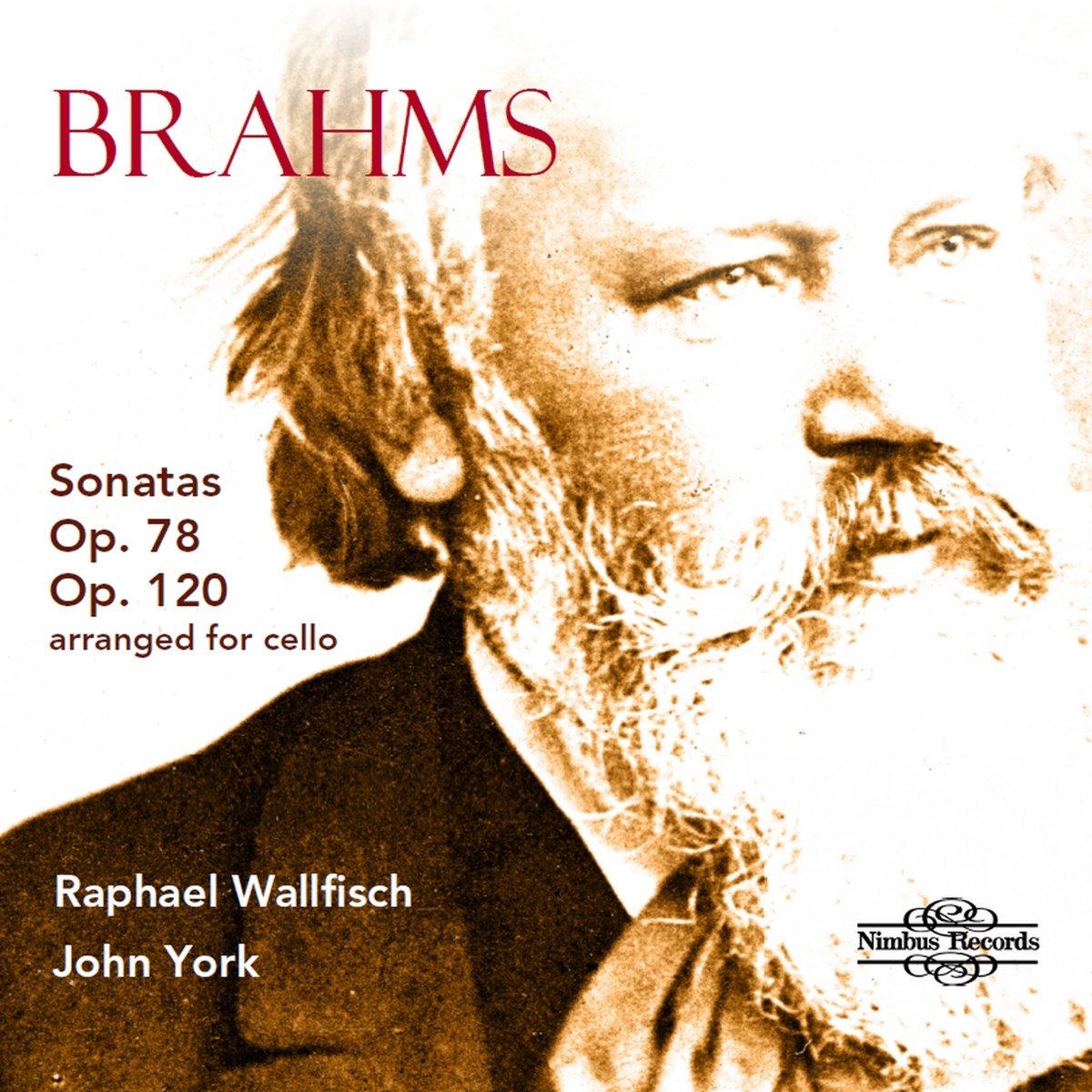 Afbeelding van Raphael Wallfisch & John York - Brahms: Sonatas Op. 78 & Op. 120 Arranged For Cello
