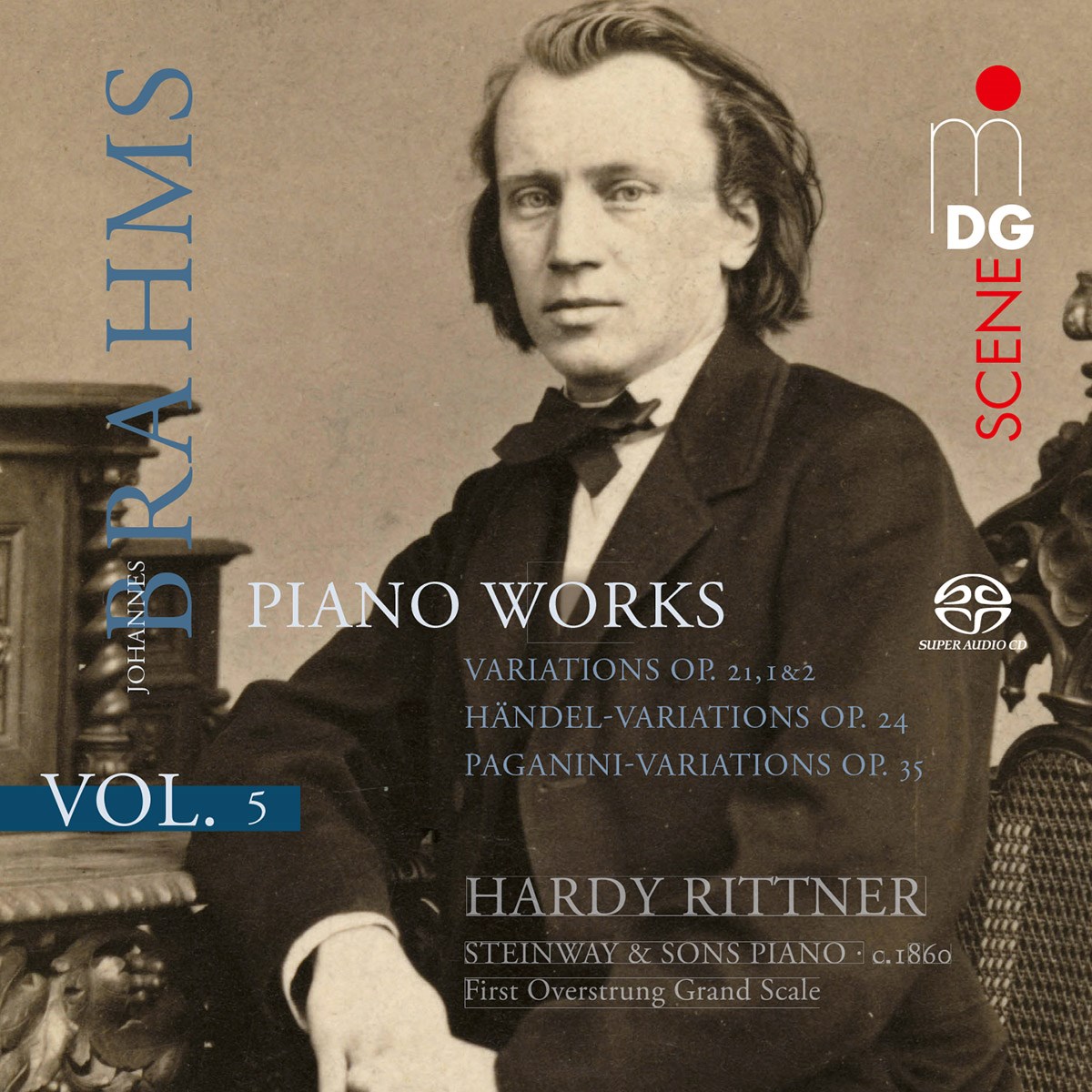 Afbeelding van Hardy Rittner - Brahms: Complete Piano Vol 5