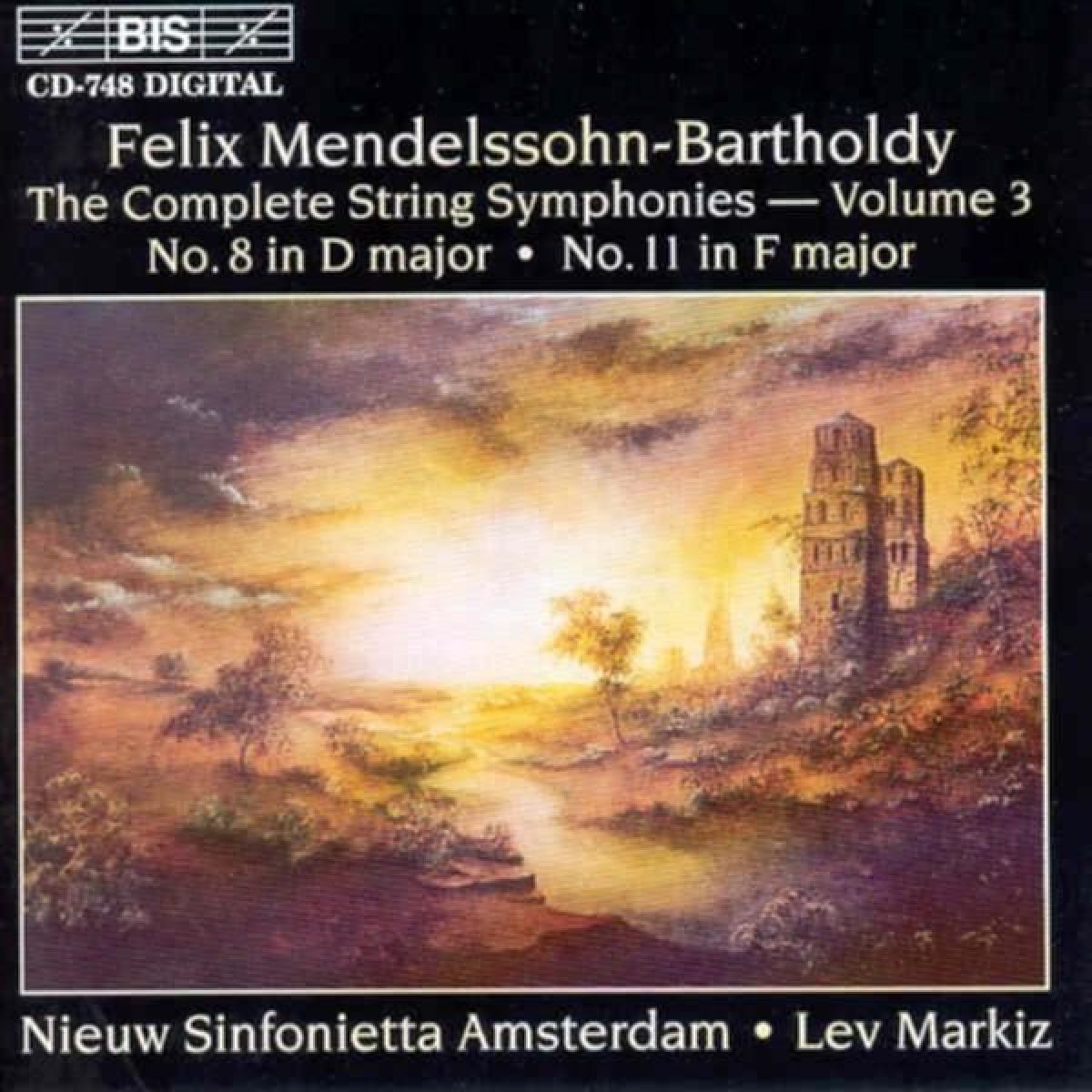 Afbeelding van Nieuw Sinfonietta Amsterdam, Lev Markiz - Mendelssohn: The Complete String Symphonies