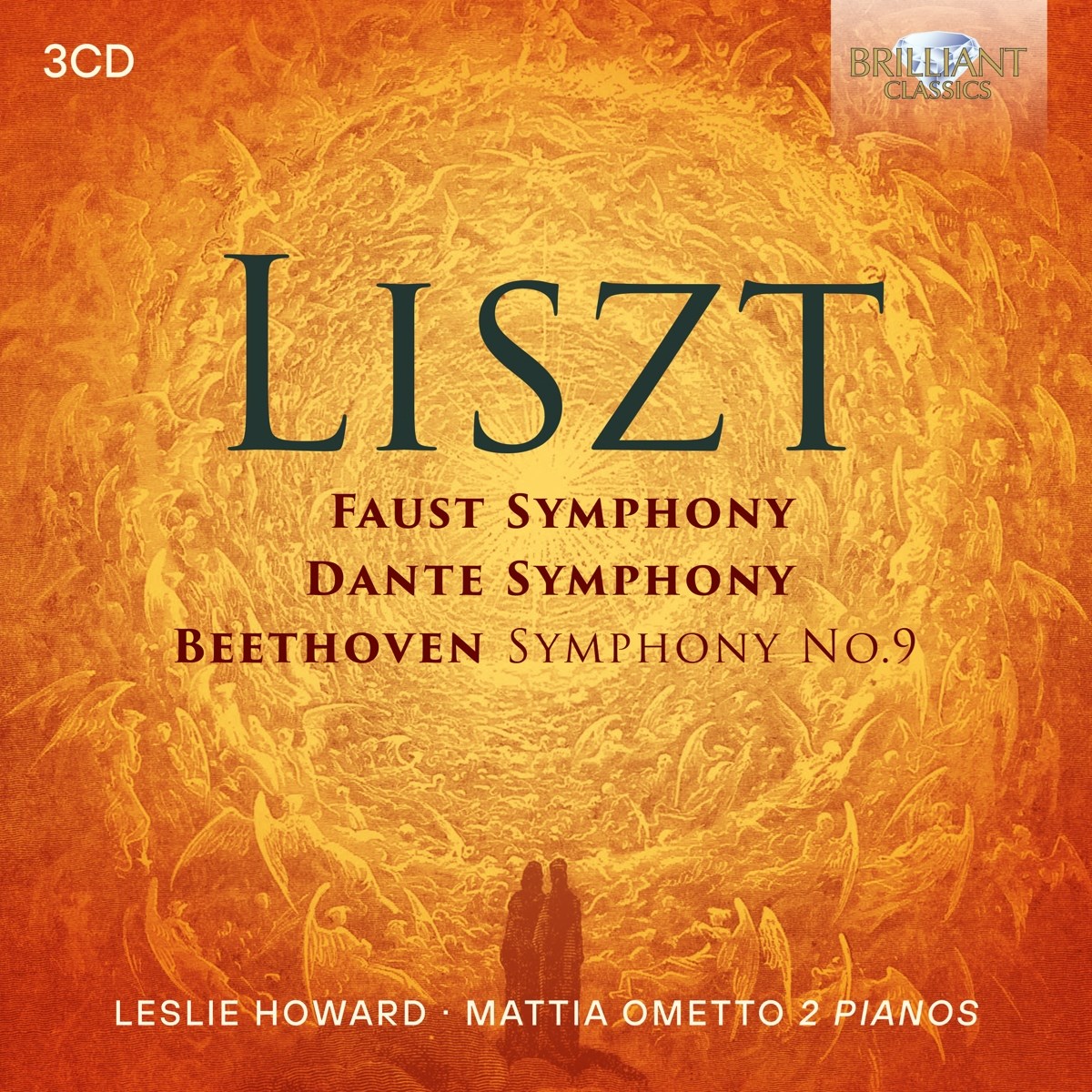 Afbeelding van Mattia Ometto & Leslie Howard - Liszt: Faust Symphony, Dante Symphony & Beethoven Symphony No.9