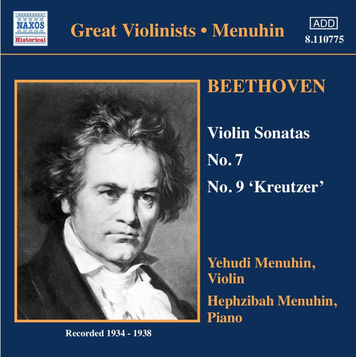 Afbeelding van Yehudi Menuhin - Menuhin Beethoven Volume 2