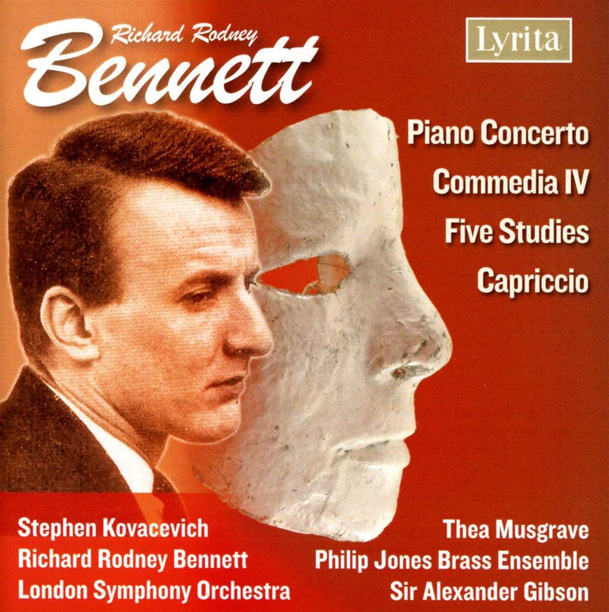 Afbeelding van Stephen Kovacevich, London Symphony Orchestra, Philip Jones Brass Ensemble, London Symphony Orchestra, Alexander Gibson - Bennett: Piano Concerto, Commedia IV, Five Studies, Capriccio