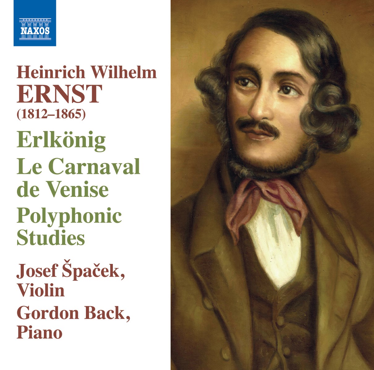 Afbeelding van Josef Špaček & Gordon Back - Ernst: Erlkönig/Le Carnaval De Venice/Polyphonic Studies