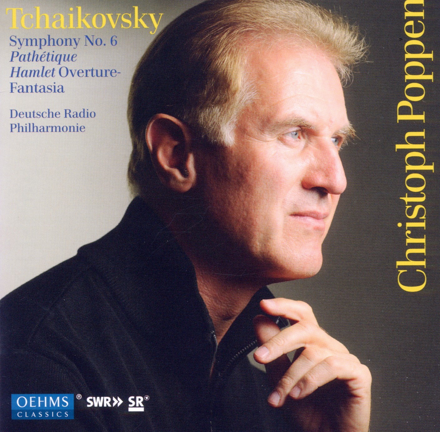 Afbeelding van Deutsche Radio Philharmonie Saarbrücken Kaiserslautern, Christoph Poppen - Tchaikovsky: Symphony No. 6 Pathétique | Hamlet Overture-Fantasia