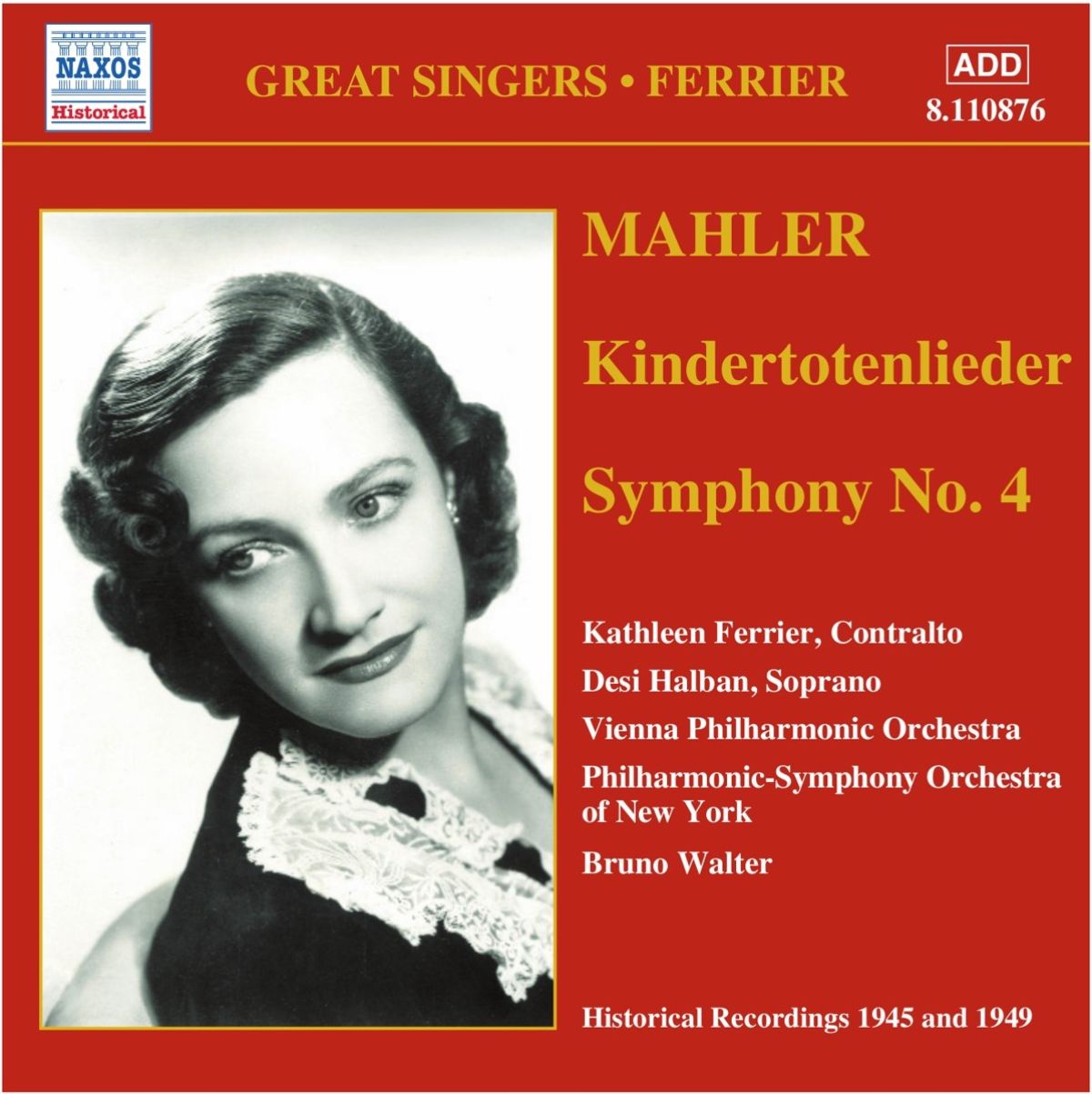 Kathleen Ferrier, Vienna Philharmonic Orchestra - Mahler: Kindertotenlieder | Symphony No..4