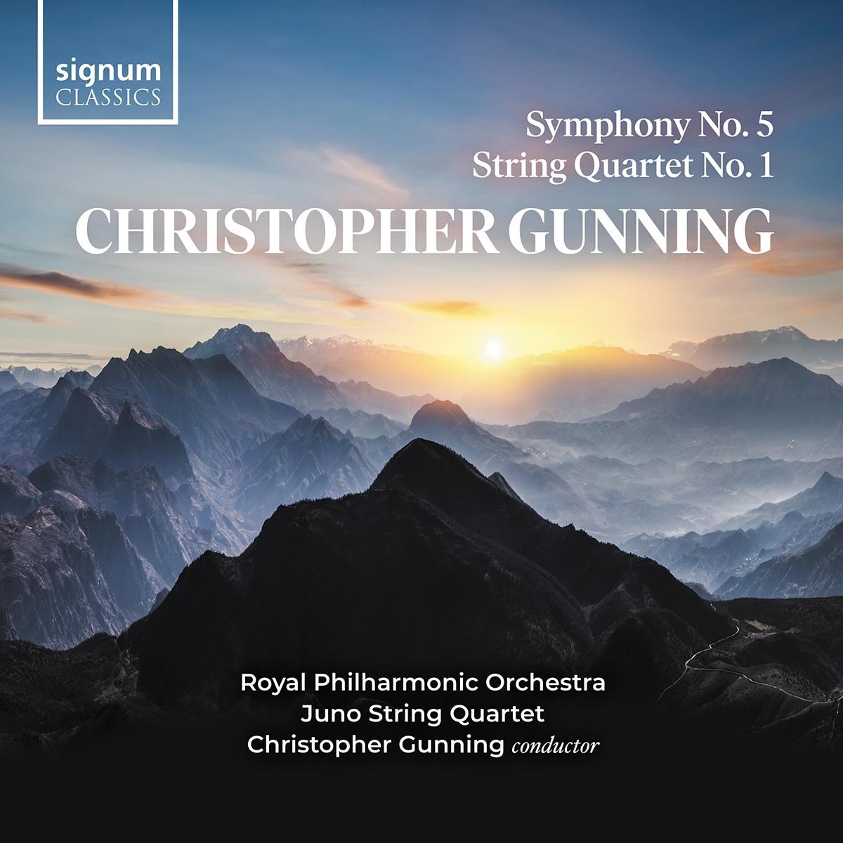 Christopher Gunning, Royal Philharmonic Orchestra, Juno String Quartet - Symphony No 5, String Quartet No 1