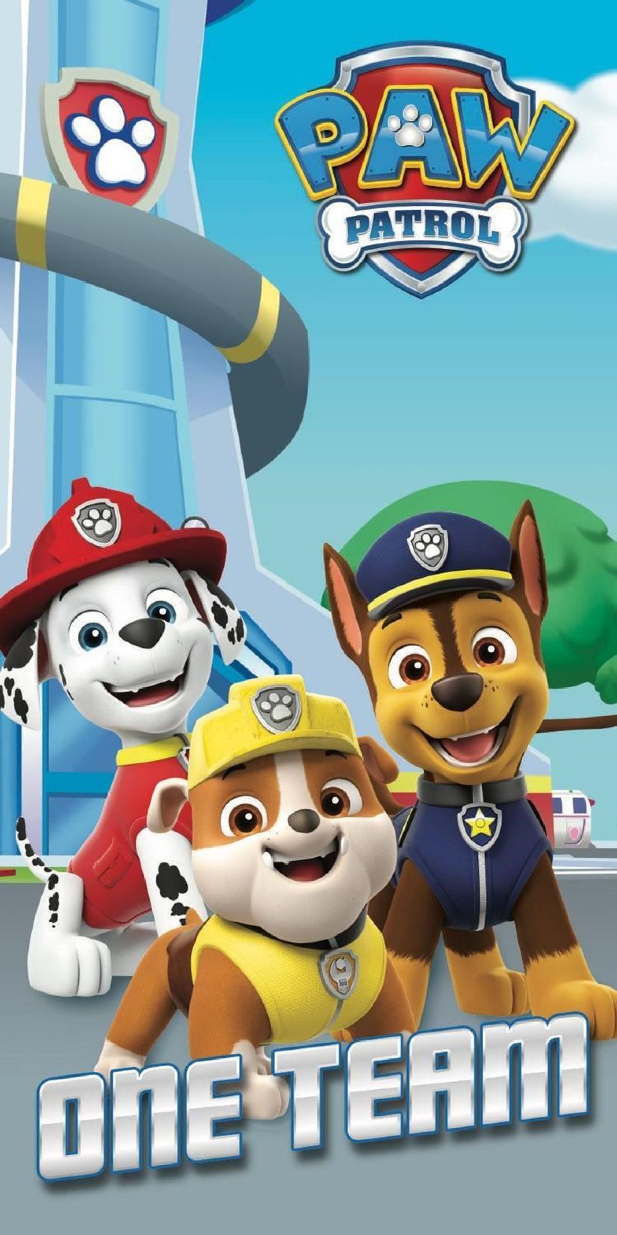 Afbeelding van Paw Patrol - One team strandlaken (70 x 140 cm)